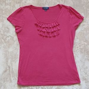 Ruffle Front tee